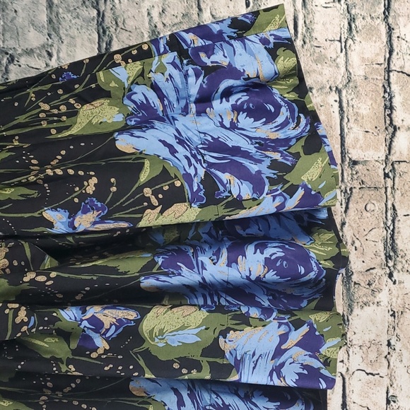 LOFT | Retro Style Ethereal Fairycore Cotton A-Line Floral Skirt - Picture 5 of 10